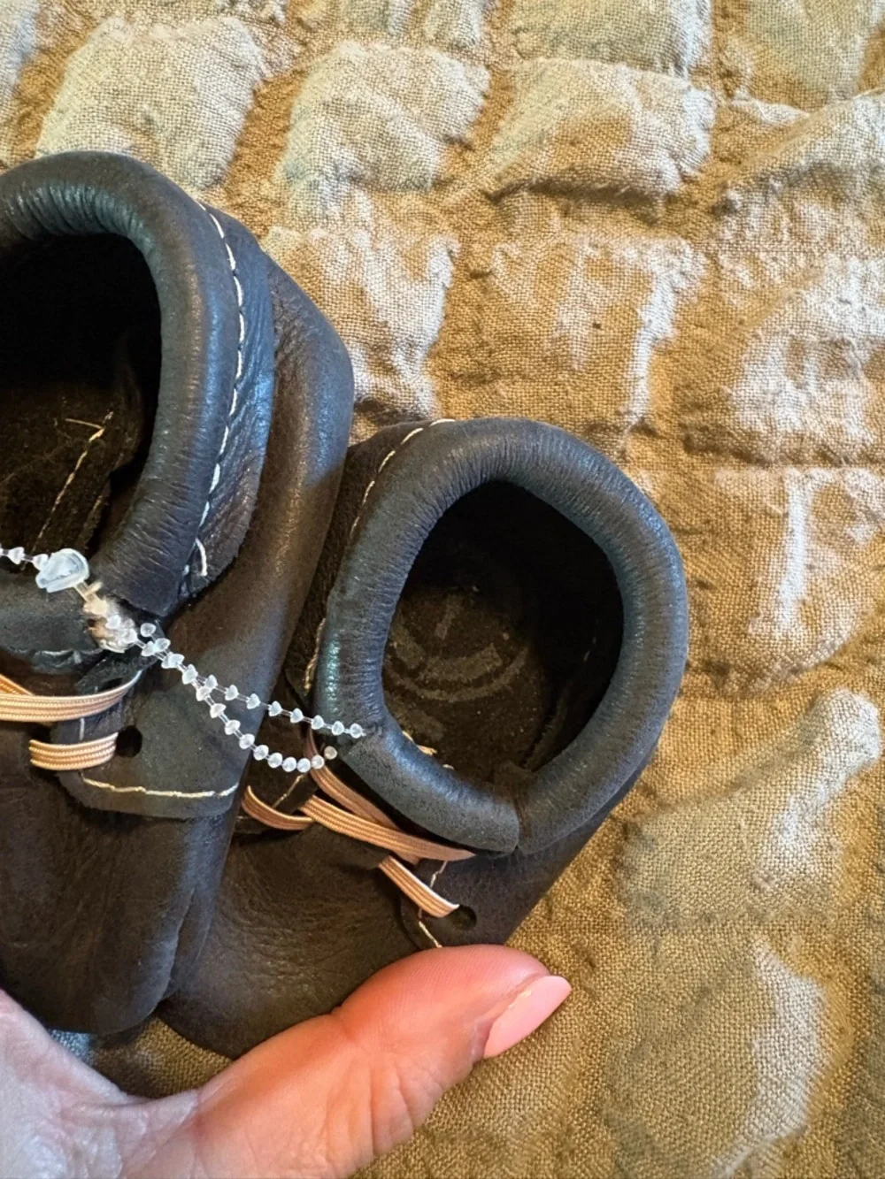 Freshly Picked Ebony‎ Oxford Baby Shoes Soft Sole Leather Infant Moccasins S8
